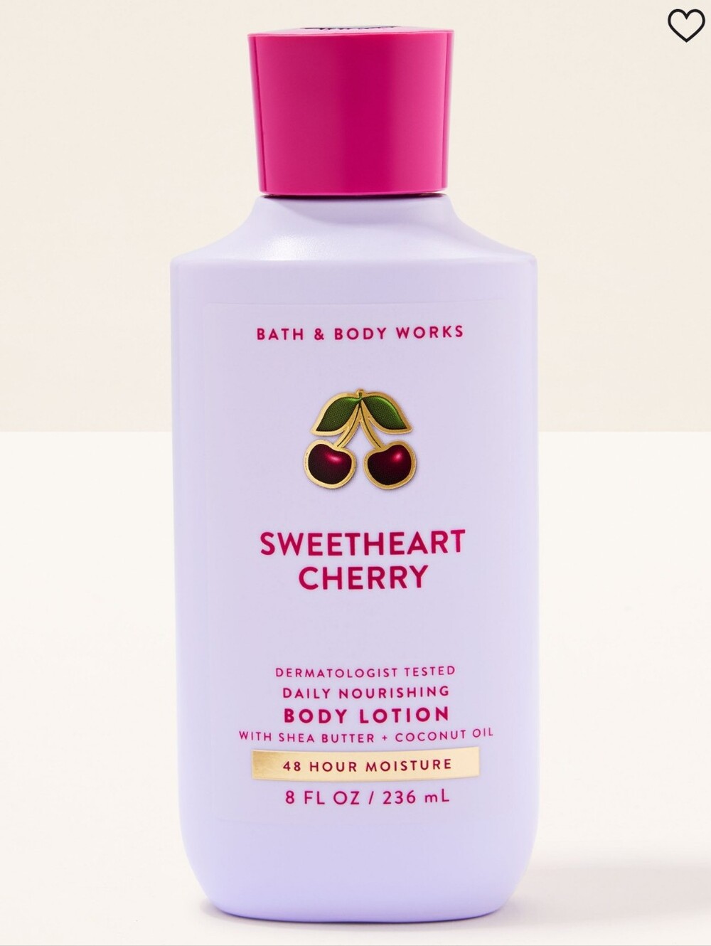 Bath & Body Works Sweetheart Cherry Daily Nourishing Body Lotion 8oz NEW Rare